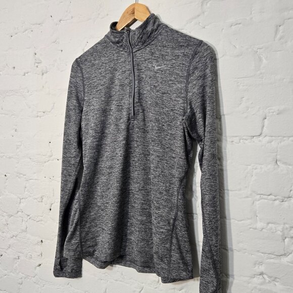 Nike Running Dri-Fit Pullover, Men's Medium, Gray, 1/4 Zip, Lightweight - Picture 3 of 5